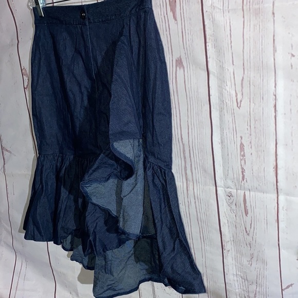 Tiered Ruffle Hem MIDI skirt - Picture 5 of 5